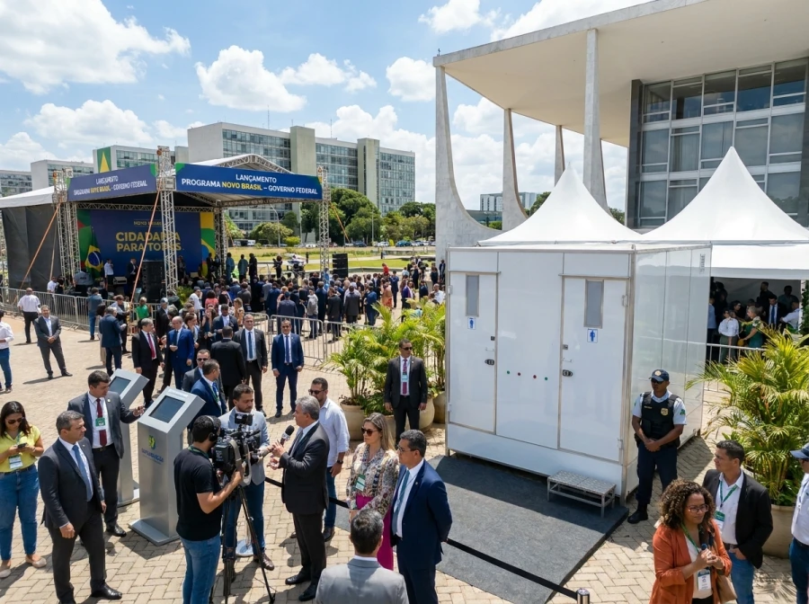 Cabine de banheiro de luxo LABELLE em evento