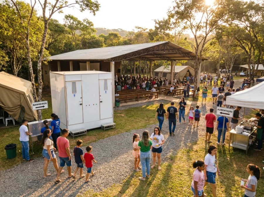Cabine de banheiro de luxo LABELLE em evento